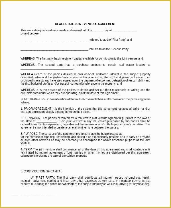 Co Ownership Agreement Template Free Of Co Ownership Agreement Template Unique Joint Tenancy
