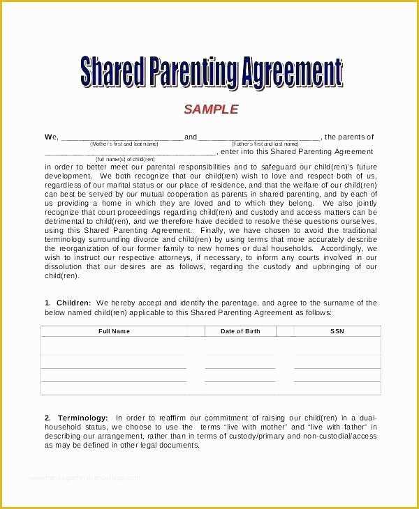 Co Ownership Agreement Template Free Of Luxury S Joint Check Agreement form Co Ownership