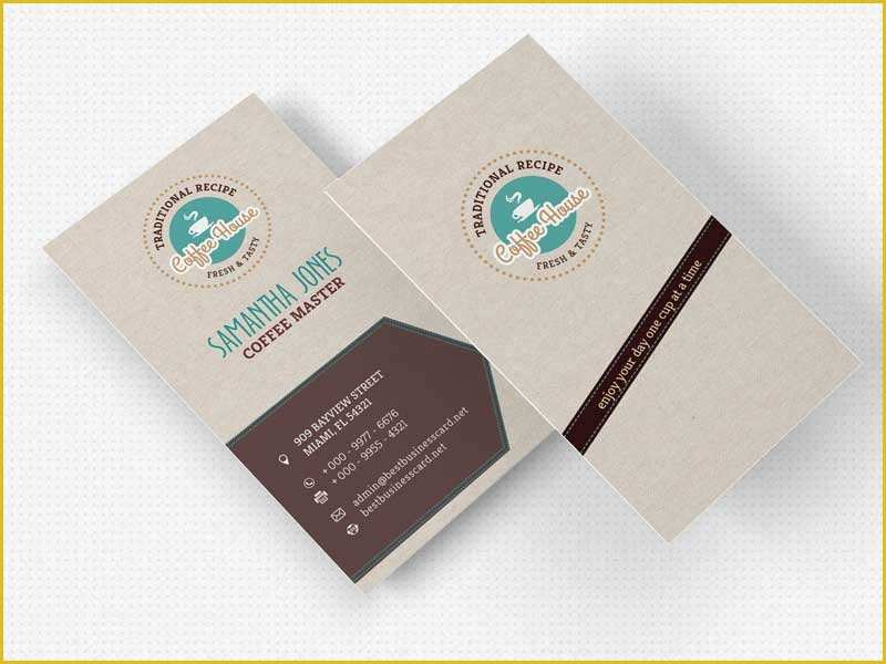 Coffee Business Card Template Free Of 2 Custom Coffee Shop Business Card Shop Templates