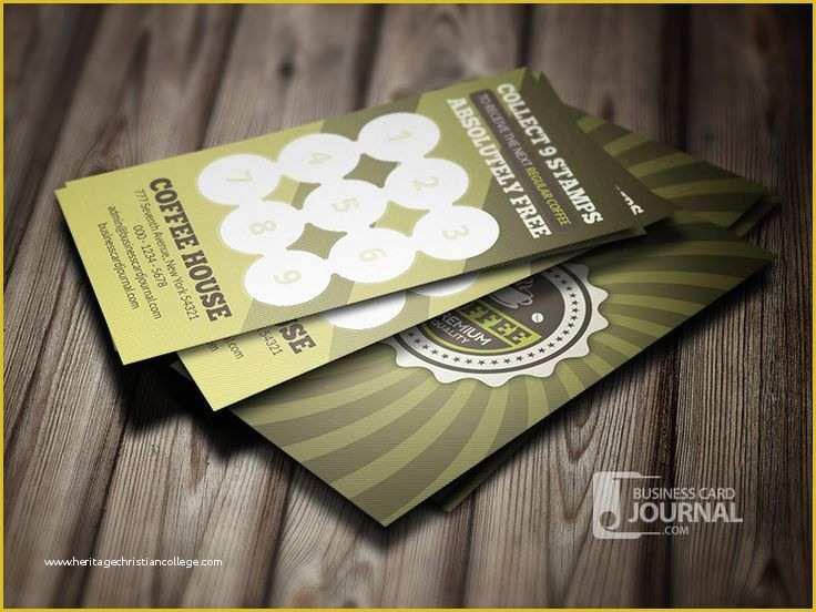 Coffee Business Card Template Free Of 20 Best Images About Coffee Loyalty Card On Pinterest