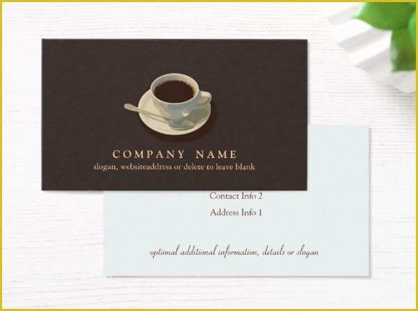Coffee Business Card Template Free Of 23 Coffee Business Card Templates Free & Premium Download