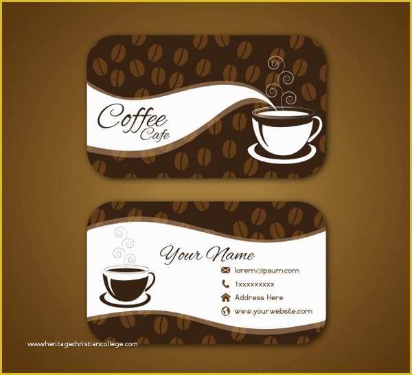 Coffee Business Card Template Free Of 23 Coffee Business Card Templates Free &amp; Premium Download