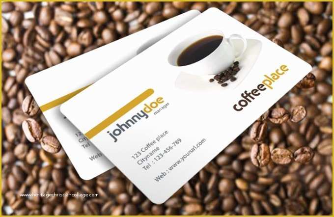 Coffee Business Card Template Free Of 25 Fascinating Psd Business Card Templates