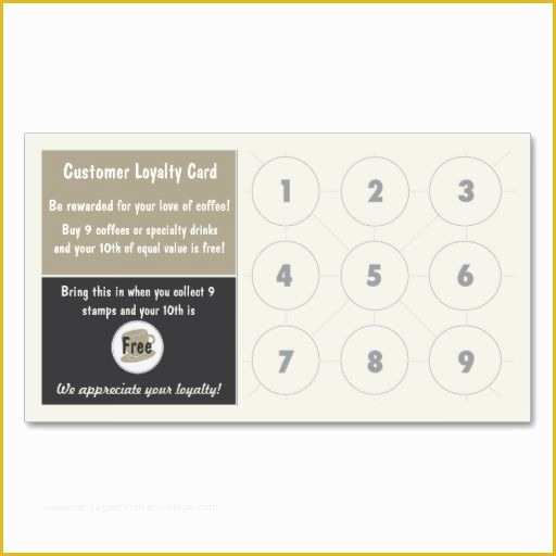 Coffee Business Card Template Free Of 29 Best Images About Coffee Shop Loyalty Card Templates On