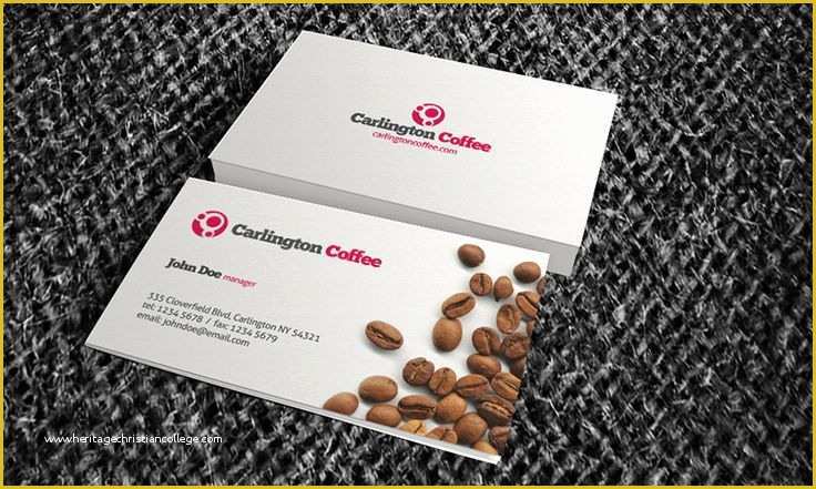 Coffee Business Card Template Free Of 53 Best Visiting Cards Images On Pinterest
