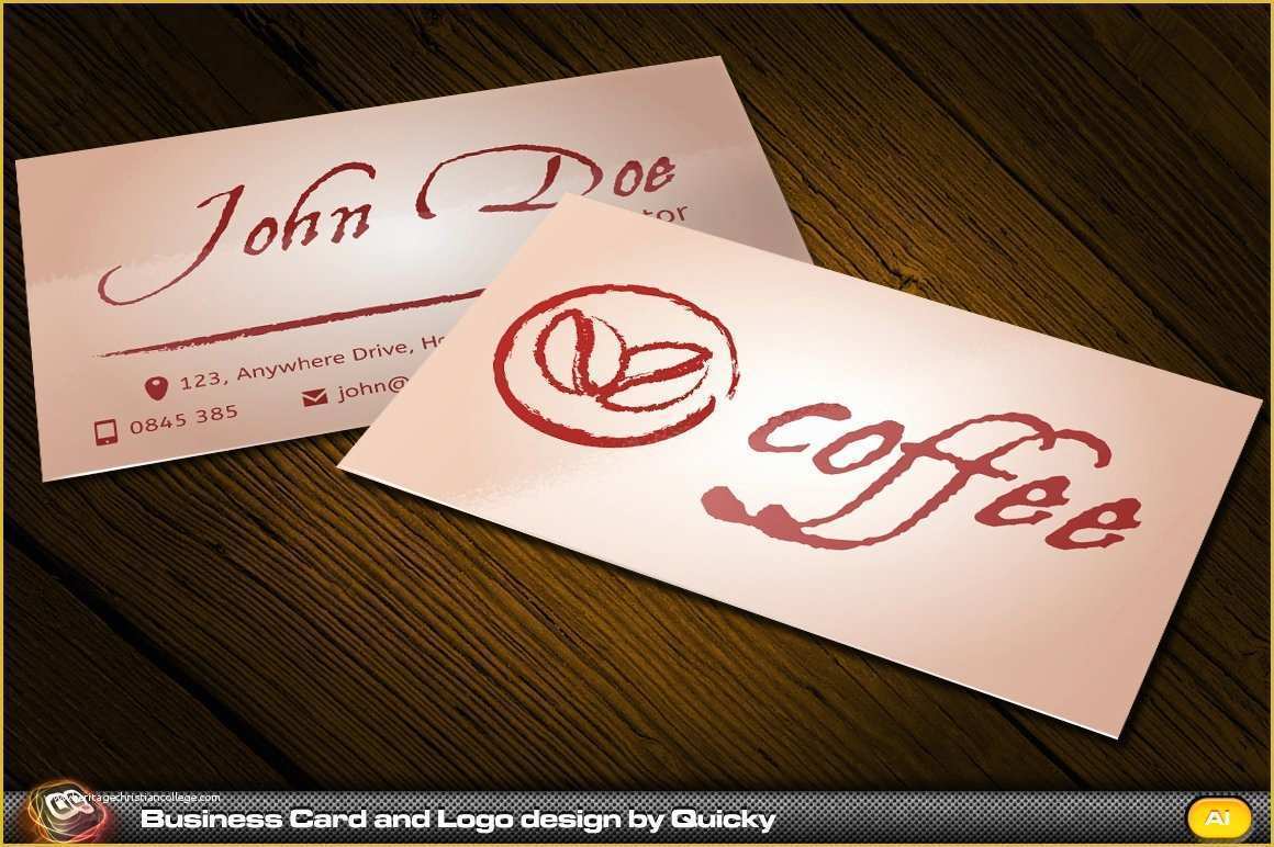 Coffee Business Card Template Free Of Coffee Business Card and Logo Business Card Templates