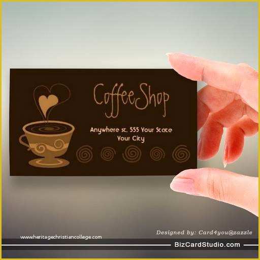 Coffee Business Card Template Free Of Coffee Business Card
