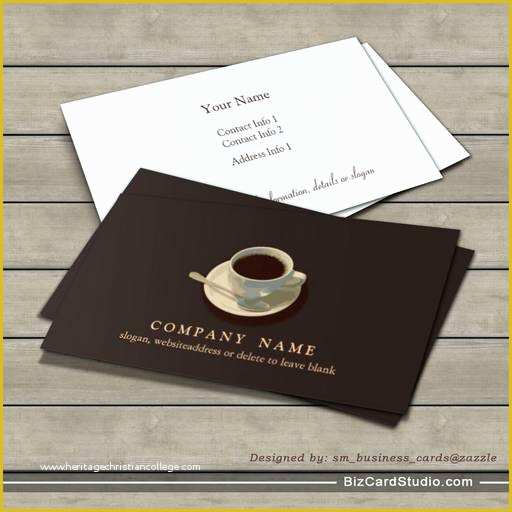 Coffee Business Card Template Free Of Coffee Cup Business Card