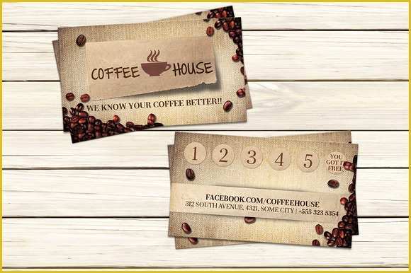 Coffee Business Card Template Free Of Coffee Shop Business Card Template Business Card