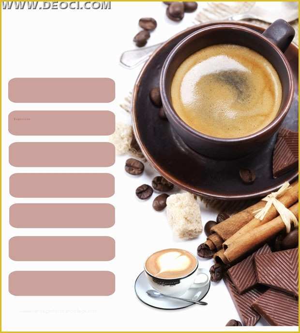 Coffee Powerpoint Template Free Download Of Cdr Vector Cafe Menu Design Templates to Deoci