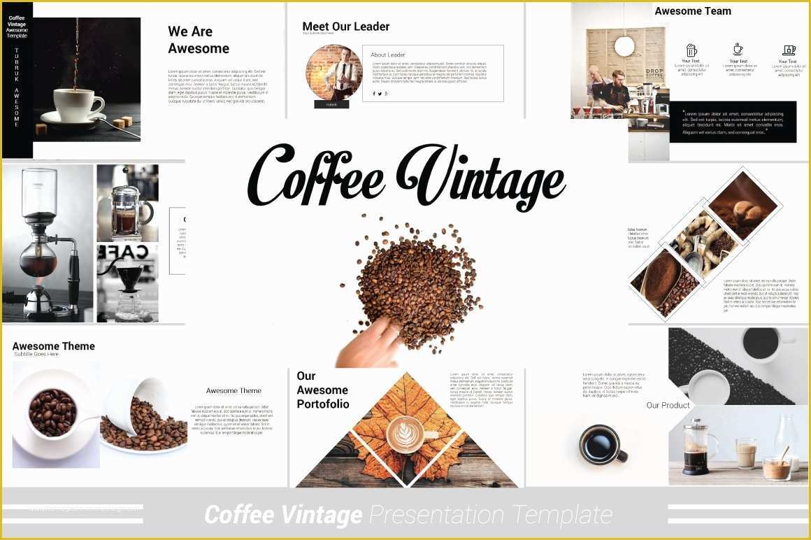 Coffee Powerpoint Template Free Download Of Coffee Vintage Powerpoint Template Presentation