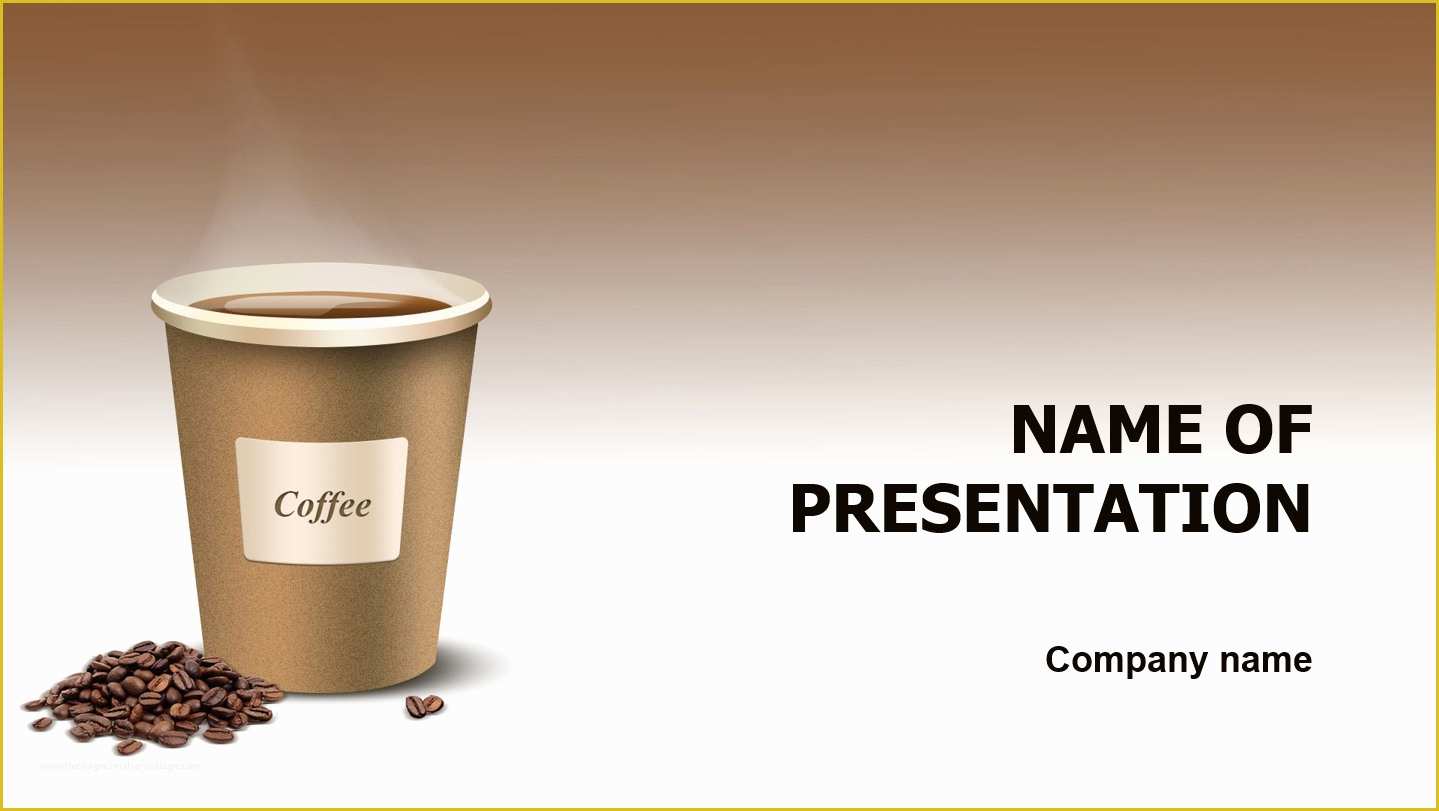 Coffee Powerpoint Template Free Download Of Download Free Coffee Cup Powerpoint Template for Presentation