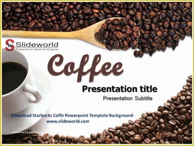 Coffee Powerpoint Template Free Download Of Download Starbucks Coffe Powerpoint Template