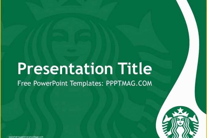 Coffee Powerpoint Template Free Download Of Free Starbucks Powerpoint Template Pptmag