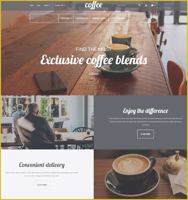 Coffee Shop Website Template Free Download Of 12 Coffee Shop Website themes & Templates