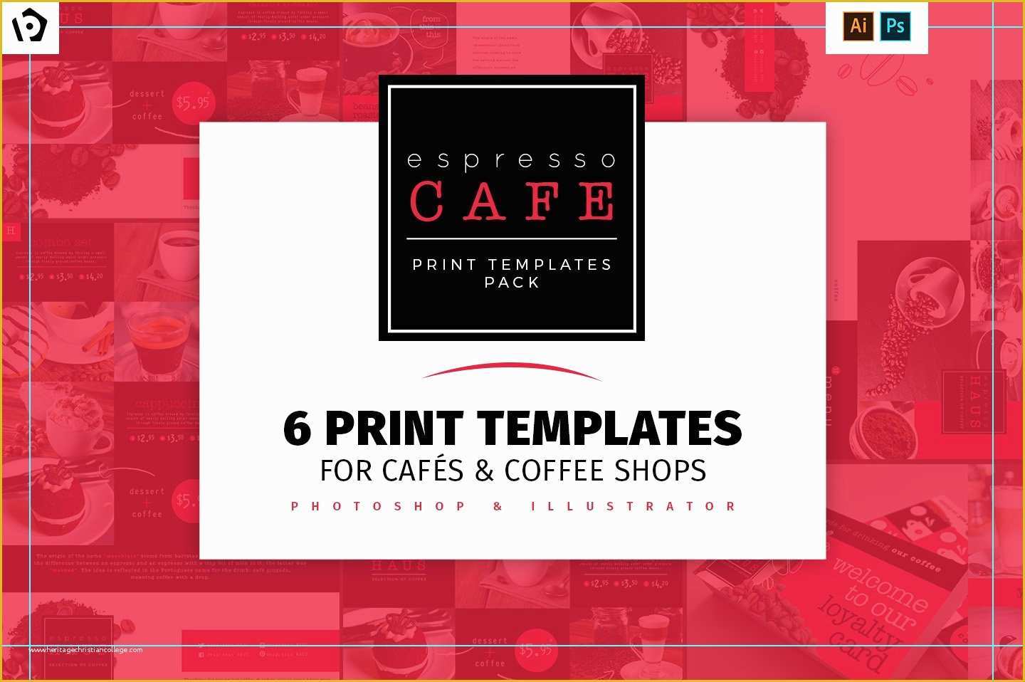 Coffee Shop Website Template Free Download Of Café Menu Template Pack Brochure Templates Creative Market