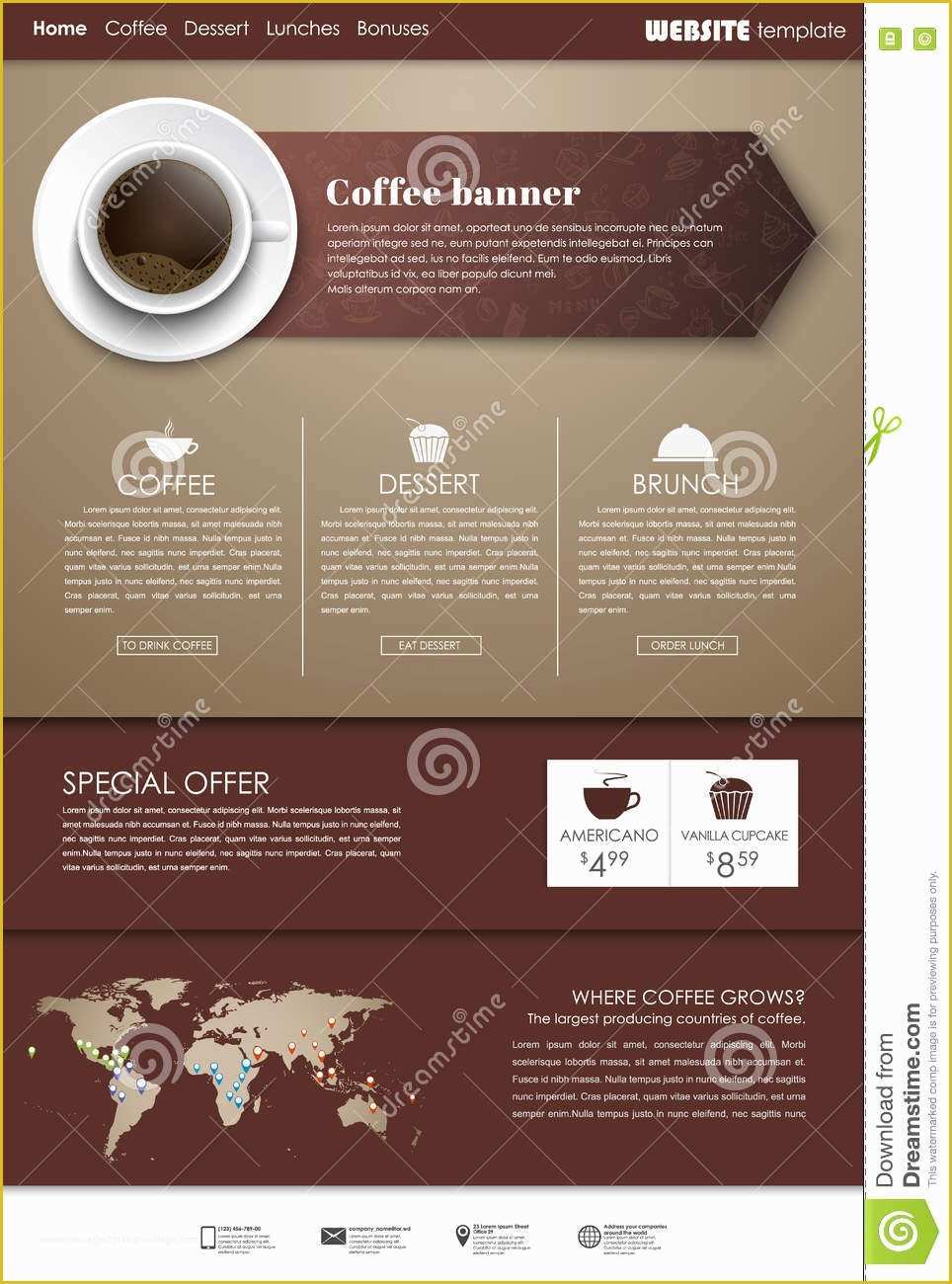 Coffee Shop Website Template Free Download Of Cafes Cartoons Illustrations & Vector Stock 1264