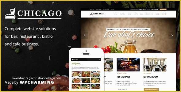 Coffee Shop Website Template Free Download Of Chicago Restaurant Cafe Bar and Bistro theme by