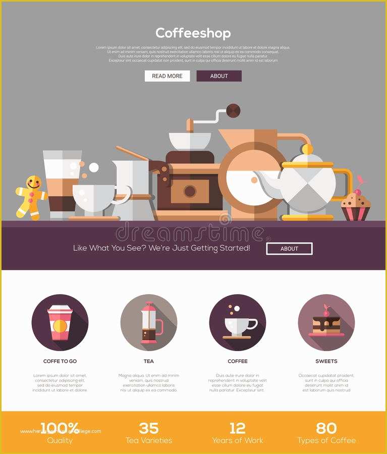 Coffee Shop Website Template Free Download Of Coffee Shop Cafe Bakery Website Template with Header and