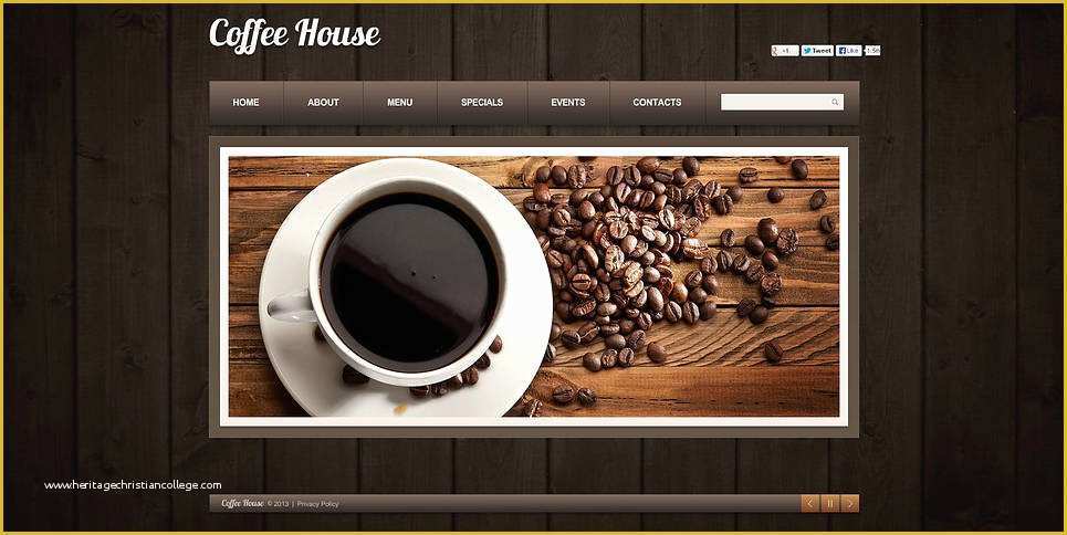 Coffee Shop Website Template Free Download Of Coffee Shop Flash Cms Template