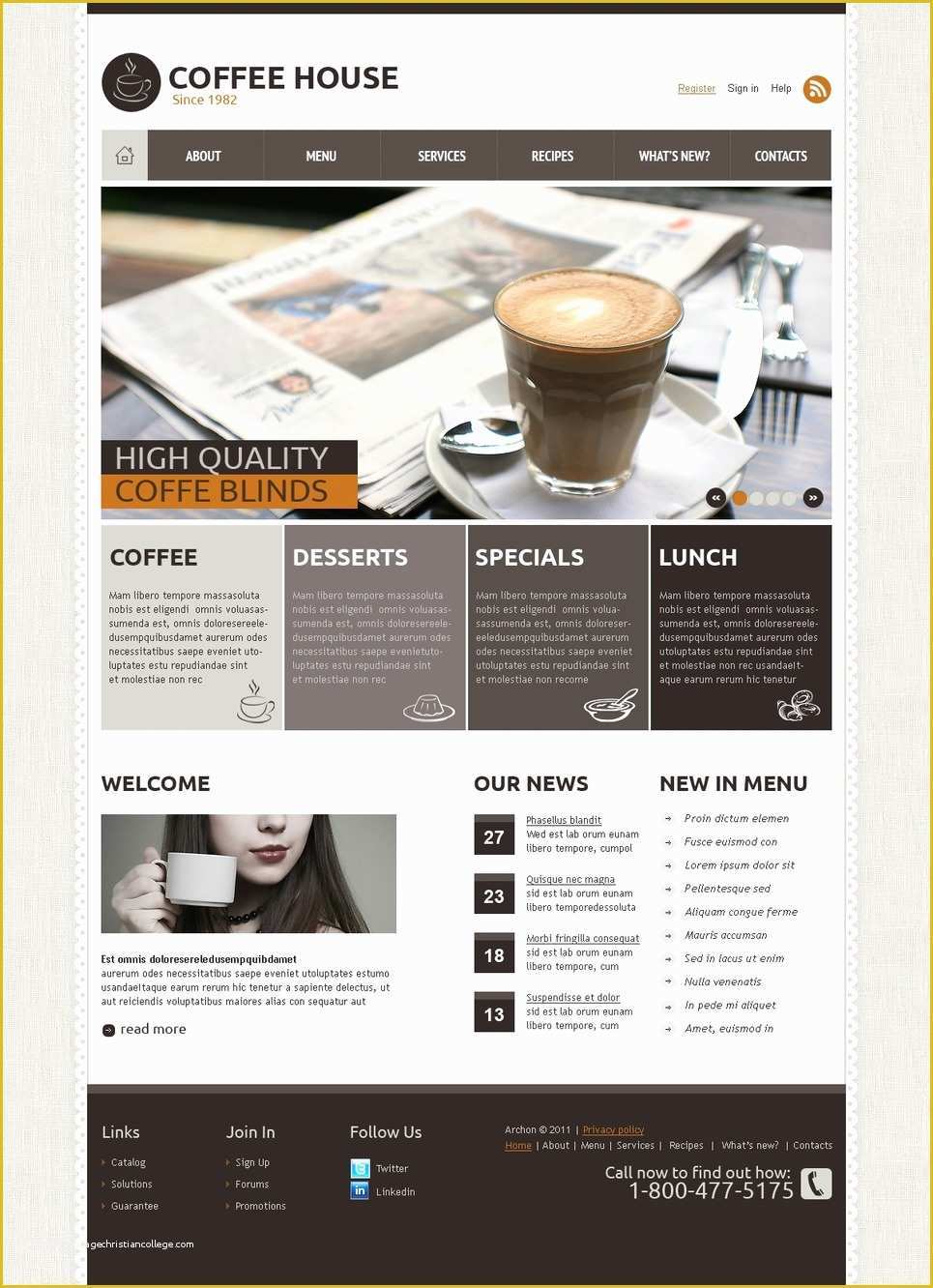 Coffee Shop Website Template Free Download Of Coffee Shop Joomla Template