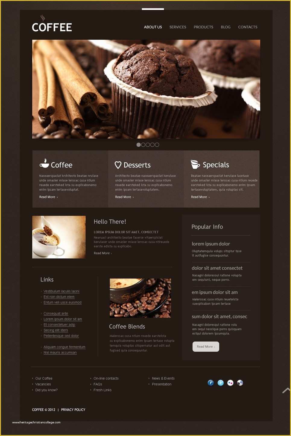 Coffee Shop Website Template Free Download Of Coffee Shop Joomla Template