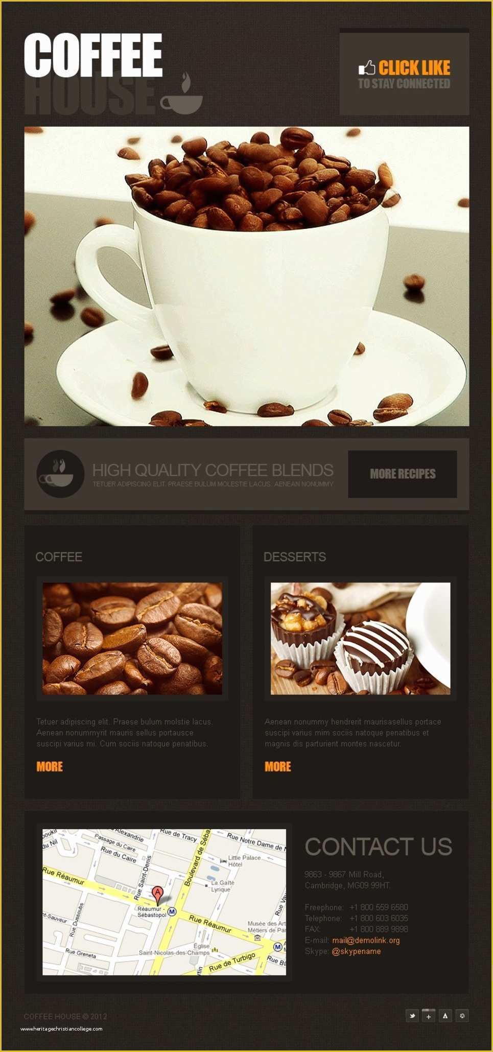 Coffee Shop Website Template Free Download Of 25 Best Free Simple