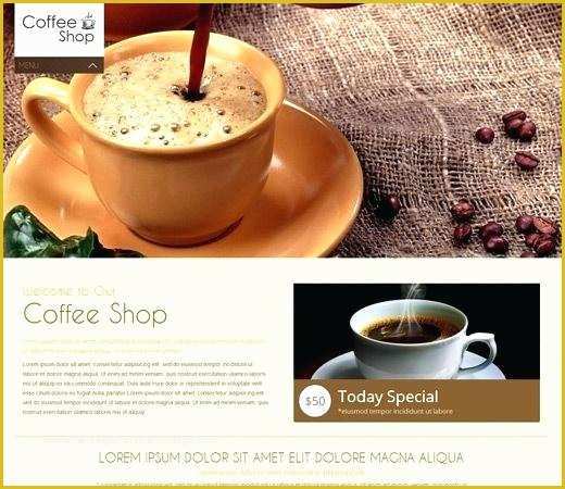 Coffee Shop Website Template Free Download Of Coffee Shop Website Template