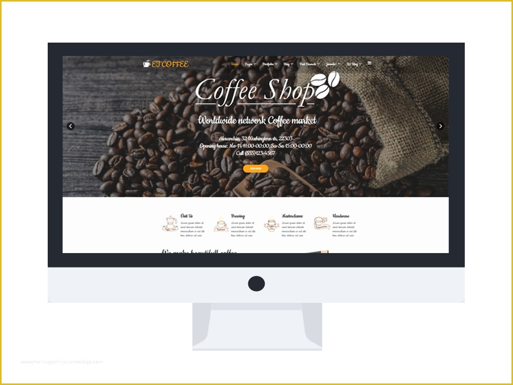 Coffee Shop Website Template Free Download Of Et Coffee – Free Responsive Coffee Website Templates