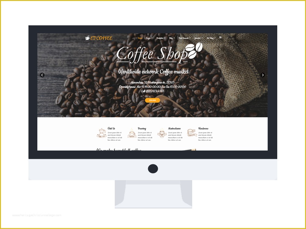 Coffee Shop Website Template Free Download Of Et Coffee – Free Responsive Coffee Website Templates