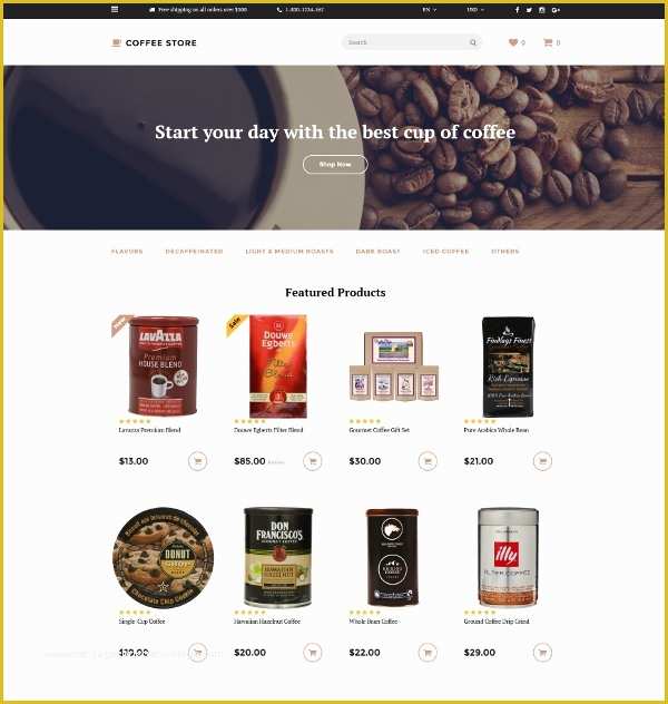 Coffee Shop Website Template Free Of 12 Coffee Shop Website themes &amp; Templates