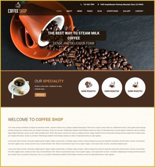 Coffee Shop Website Template Free Of 21 Responsive Shopify Website themes & Templates
