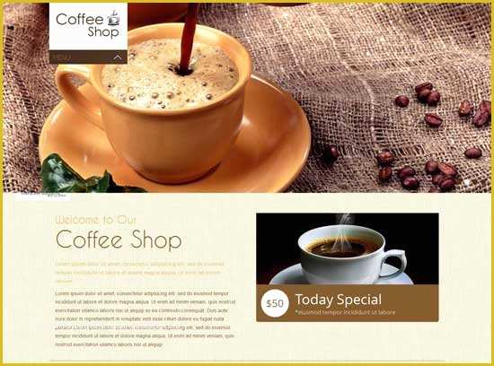 Coffee Shop Website Template Free Of 70 Best Restaurant Cafe Website Templates Free & Premium