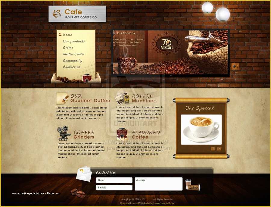 Coffee Shop Website Template Free Of Cafebrands Coffee Websites Exp by Preet618 On Deviantart