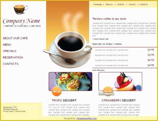 Coffee Shop Website Template Free Of Coffee Shop and Style Template Website themeforest – Interne