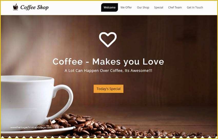 Coffee Shop Website Template Free Of Coffee Shop Website Free Download Webthemez