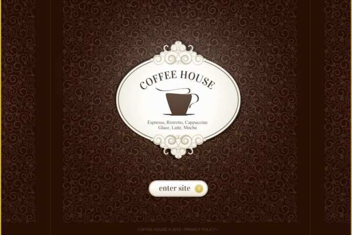Coffee Shop Website Template Free Of Coffee Shop Website Template