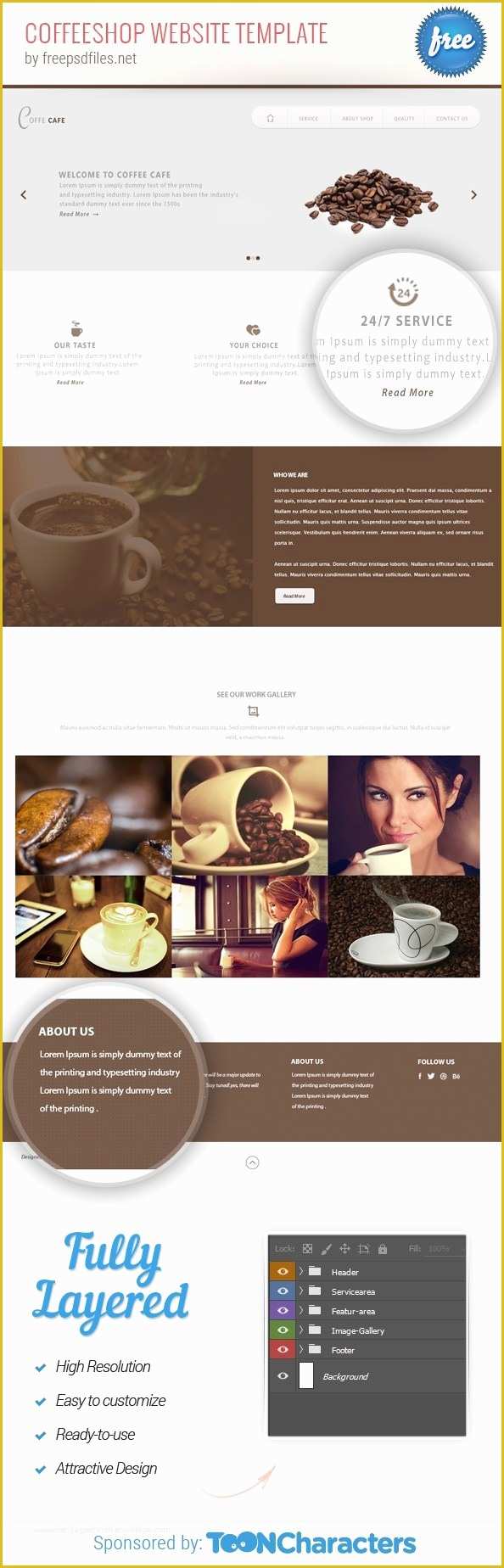 Coffee Shop Website Template Free Of Free Psd Coffeeshop Website Template Free Psd Files