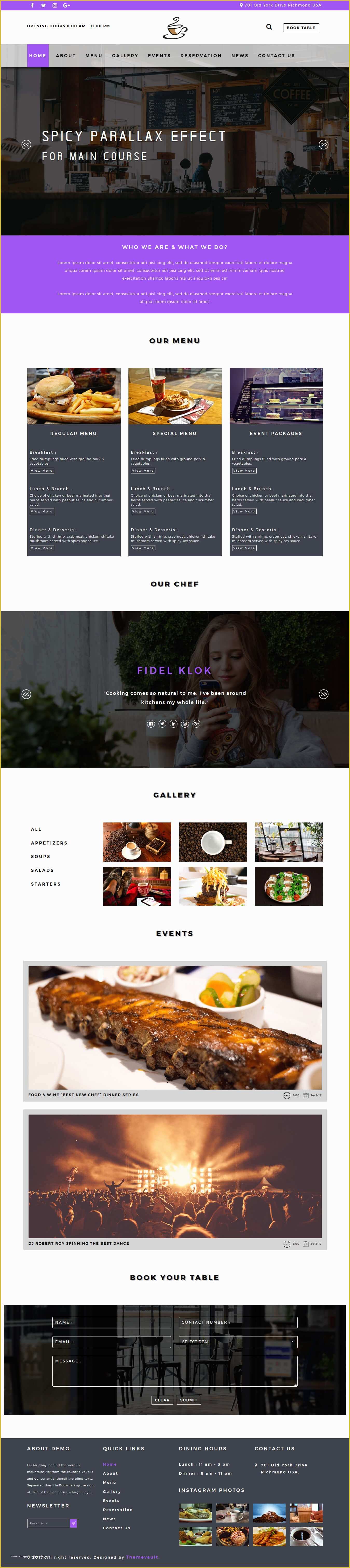 Coffee Shop Website Template Free Of Kafe – Responsive Free Coffee Shop Website Template