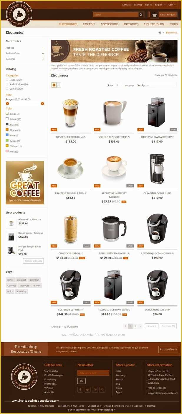 Coffee Shop Website Template Free Of New Coffee Shop Website Template Download New themes