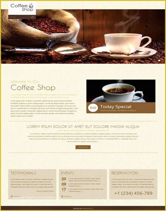 Coffee Shop Website Template Free Of Tổng Hợp 45 Thiết Kế Website Cafe Miễn Ph Và Cao Cấp Cho