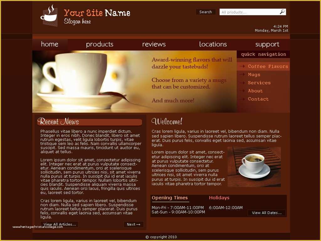 Coffee Shop Website Template Free Of Web Template Coffee Shop by sonic Gal007 On Deviantart
