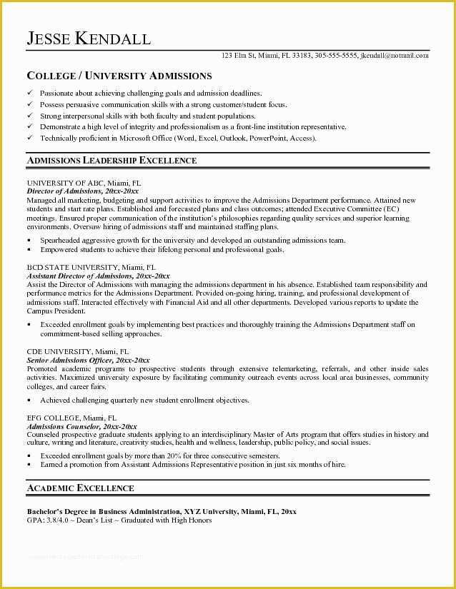 College Admission Resume Templates Free Of College Entrance Resume Template Best Resume Collection
