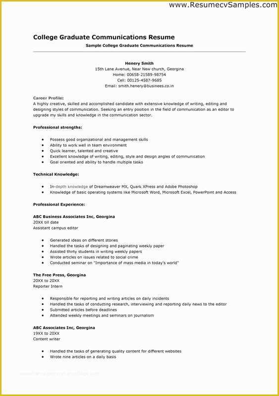 College Admission Resume Templates Free Of High School Senior Resume for College Application Google