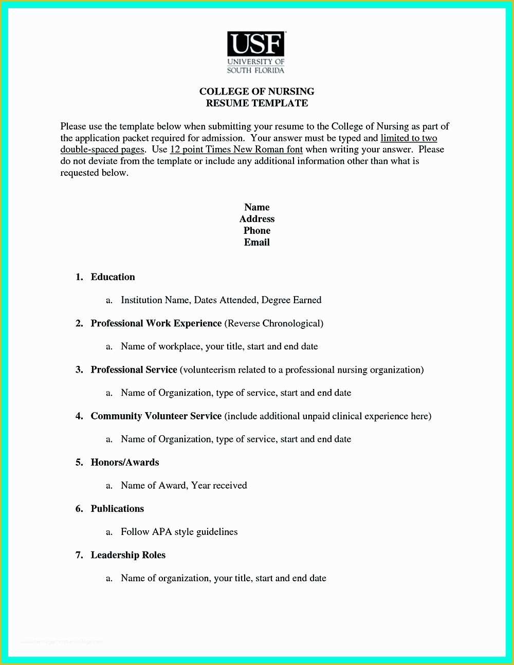 College Admission Resume Templates Free Of Pin Di Resume Sample Template and format