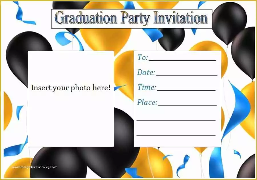 College Graduation Party Invitations Templates Free Of 40 Free Graduation Invitation Templates Template Lab