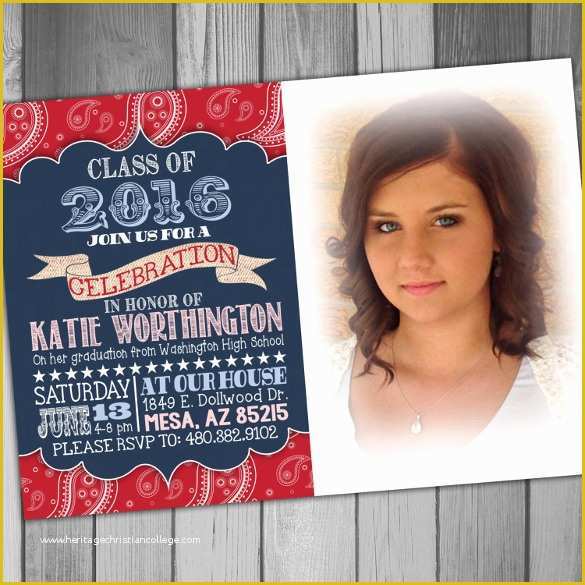 College Graduation Party Invitations Templates Free Of High School Graduation Invitation