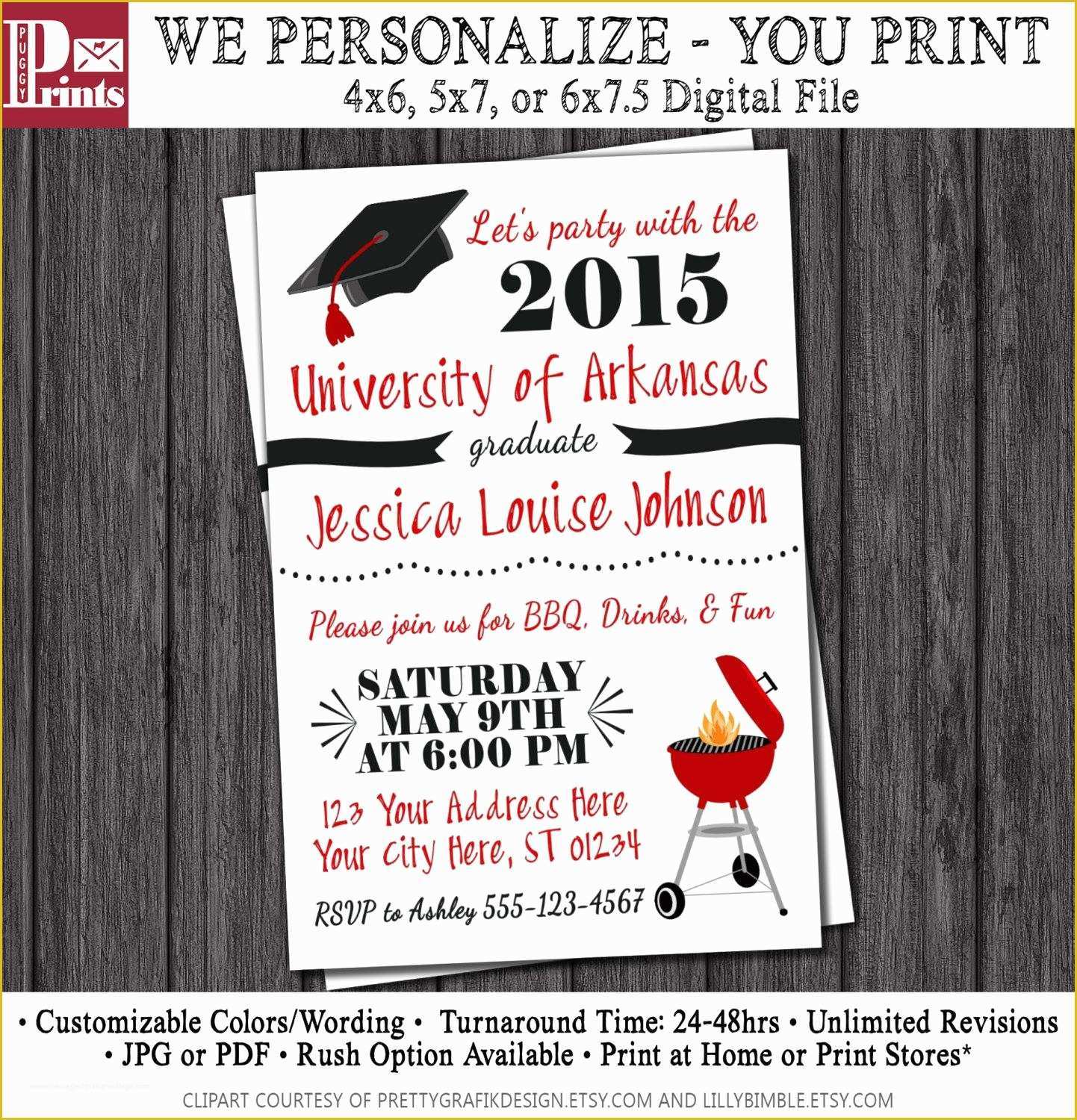 College Graduation Party Invitations Templates Free Of College Graduation Party Invitations
