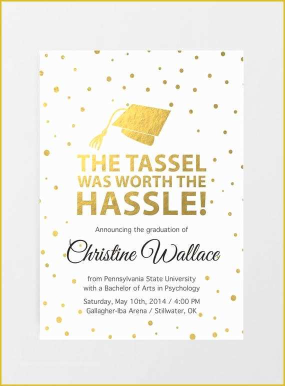 College Graduation Party Invitations Templates Free Of Printable Graduation Invitation Graduation Announcement