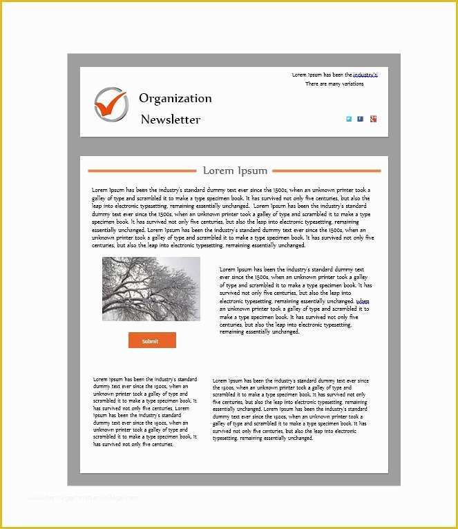 College Newsletter Templates Free Download Of 50 Free Newsletter Templates for Work School and